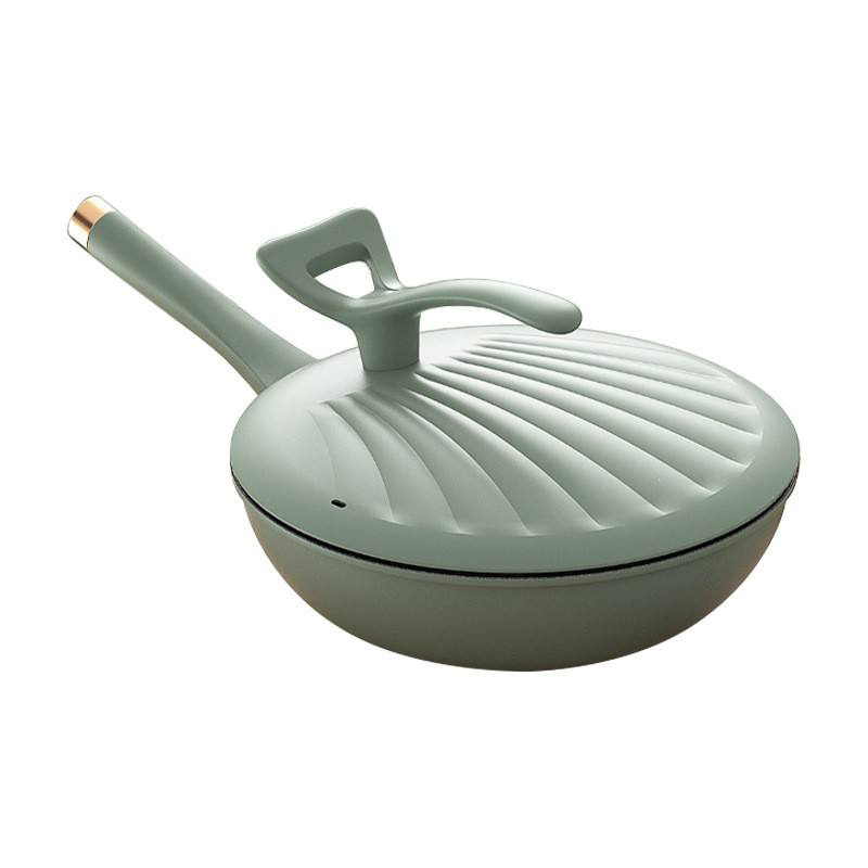 Unique Shell Universal Frying Pan with Cover
