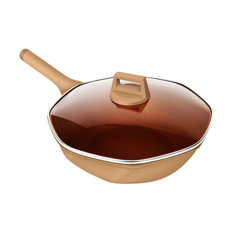 Titanium Non-stick Octagonal Frying Pan
