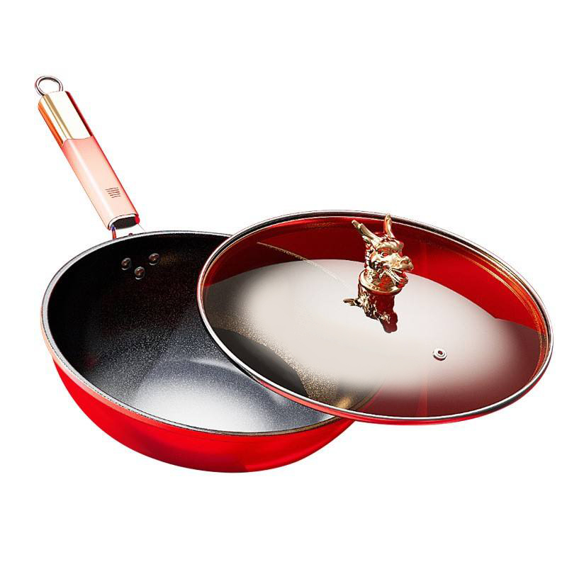 Multifunctional Flat Bottom Non-stick Wok