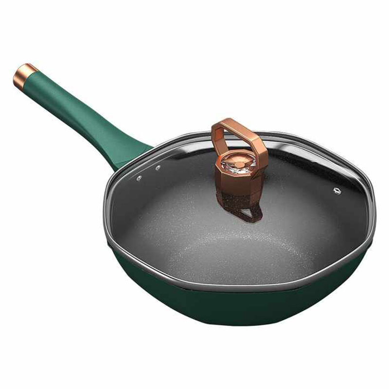 Octagon Smoke Less Iron Induction Wok