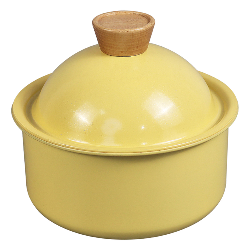 Yellow Nordic Style Milk Pan with Removable Handle