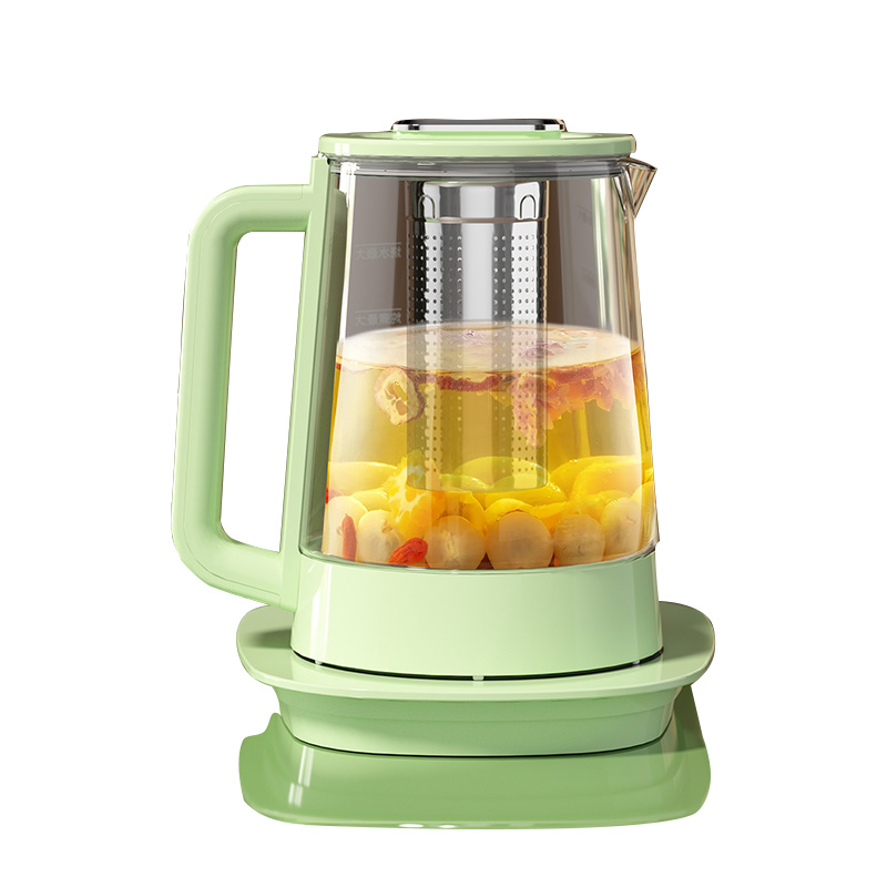 Healthy Titanium Glass Electric Kettle with Tea Infuser