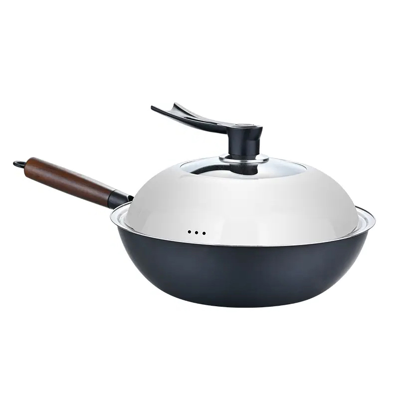 Household Round Iron Non-stick Wok