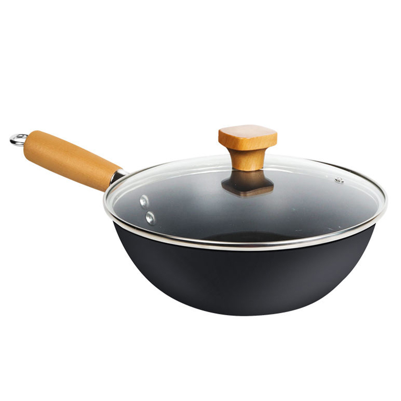 Mini Non-coated Iron Wok Gas Cooker Pan